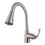 LLAVE PARA FREGADERO MONOMANDO ACERO INOXIDABLE RETRÁCTIL 31.5" TURBOSPRAY