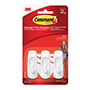 GANCHO COMMAND USO GENERAL, PEQUEÑO, BLANCO, 3 UND
