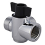 DESVIADOR PARA REGADERA 3 VIAS ABS CROMO CONTROL DE FLUJO