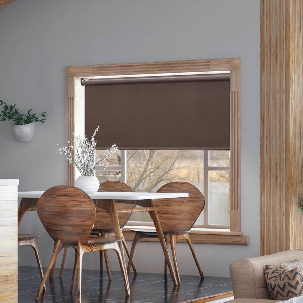 PERSIANA ENROLLABLE BLACKOUT DE 120 X 180 CM CHOCOLATE