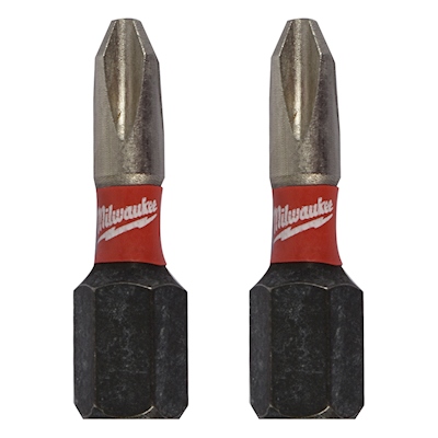 PUNTAS DE IMPACTO PHILLIPS SHOCKWAVE PARA ATORNILLAR DE 1 PULGADA DE 2 PIEZAS