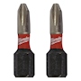 PUNTAS DE IMPACTO PHILLIPS SHOCKWAVE PARA ATORNILLAR DE 1 PULGADA DE 2 PIEZAS