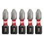 JUEGO DE PUNTAS DE IMPACTO #2 SHOCKWAVE MILWAUKEE ACERO DE 1 PULGADA 5 PIEZAS