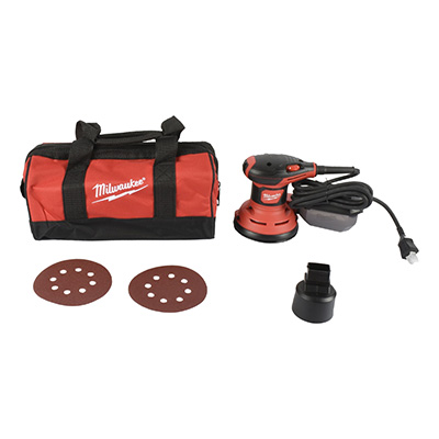 LIJADORA ORBITAL 5". 3 AMP 120-VOLT. MILWAUKEE