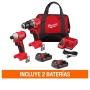 COMBO SIN CARBONES ROTOMARTILLO 1/2" + LLAVE DE IMPACTO 1/4" M18