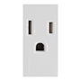 TOMA DE CORRIENTE 2P + T.BLANCO.15A 127 V