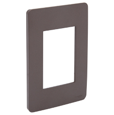 PLACA 3 MÓDULOS PLANET BROWN SCHNEIDER ELECTRIC