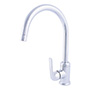 LLAVE PARA FREGADERO MONOMANDO CROMO CUELLO GIRATORIO 13 1/2" ANTIGOTEO