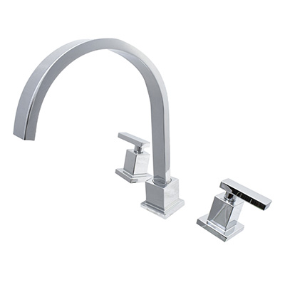LLAVE MEZCLADORA PARA FREGADERO EMMALINE 28 X 24 CM CROMADO GLACIER BAY