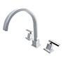 LLAVE MEZCLADORA PARA FREGADERO EMMALINE 28 X 24 CM CROMADO GLACIER BAY