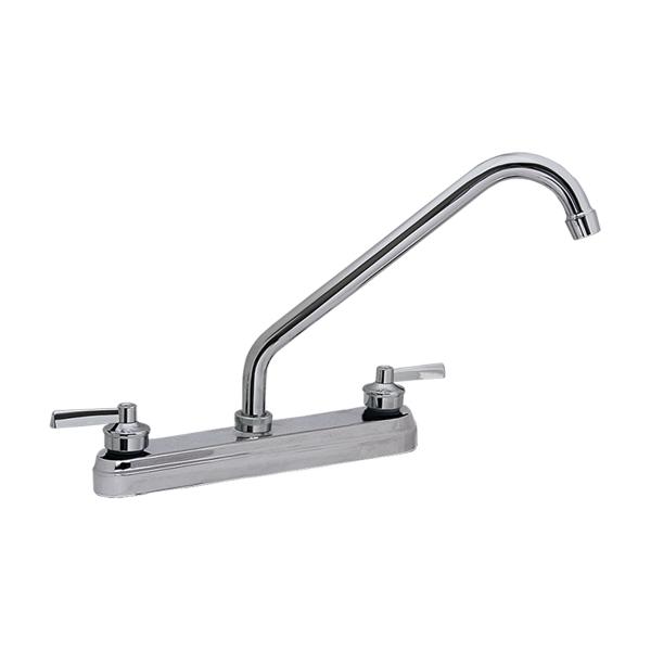 LLAVE PARA FREGADERO DUOMANDO CROMO MANERAL TIPO PALANCA 8" 3 ORIFICIOS ANTIGOTEO