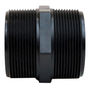 NIPLE CORTO DE 2" DE POLIPROPILENO NEGRO