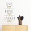VINIL CASA LIVE, LOVE & LAUGH