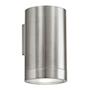 LUMINARIO EXTERIOR PARA PARED LED DE 22.2 X 10.9 CM PLATA