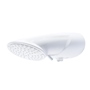 REGADERA ELECTRICA MULTITEMPERATURAS CIRCULAR TERMOPLASTICO BLANCO AHORRADOR DE AGUA