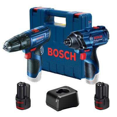 COMBO ROTOMARTILLO Y LLAVE DE IMPACTO 12V CON 2 BATERÍAS 2 AH Y 1 CARGADOR