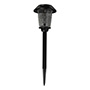 ESTACA DE LUZ SOLAR LED PARA JARDÍN ENCENDIDO AUTOMÁTICO 0.06 W NEGRO 1 PIEZA