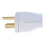 CLAVIJA RECTA CON BISAGRA BLANCA LEVITON