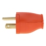 CLAVIJA RECTA CON BISAGRA NARANJA LEVITON