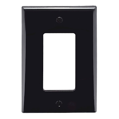 PLACA DE PARED MEDIANO NAILON NEGRO EBANO