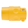CONECTOR CON TIERRA AMARILLO LEVITON