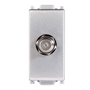 TOMA TV TIPO COAXIAL DE 1 MÓDULO PLATA