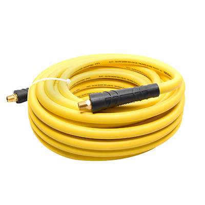 MANGUERA DE AIRE HÍBRIDA 3/8" X 50 PIES FLEXIBLE PARA USO LIGERO