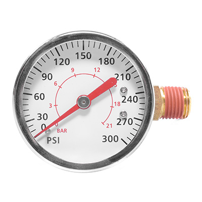 MANÓMETRO DE MONTAJE LATERAL 300 PSI