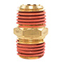 CONECTOR MACHO A MACHO LATÓN 1/4"