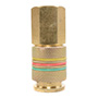 COPLE HEMBRA UNIVERSAL 1/4 X 1/4" NPT DE LATÓN