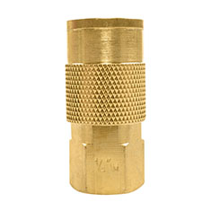 COPLE NEUMÁTICO HEMBRA 1/4 X 1/4" DE BRONCE