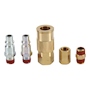 KIT DE ACCESORIOS NEUMÁTICOS 3/8" 5 PIEZAS ACERO Y LATÓN