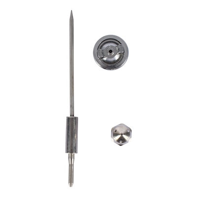 JUEGO DE AGUJA BOQUILLA Y TOBERA DOMÉSTICO METAL ROJO 1.0 MM