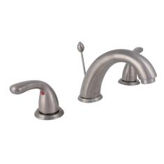 LLAVE PARA LAVABO DUOMANDO NÍQUEL SATINADO BUILDERS RESISTENCIA A LA CORROSIÓN