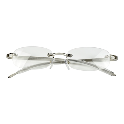 LENTES DE LECTURA 7 X 2.5 CM GRIS