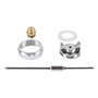 JUEGO DE AGUJA BOQUILLA Y TOBERA PARA PISTOLA DE PINTAR METAL PLATA 1.8 MM