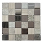 MALLA ELEMENTS GREY TIPO DECORATIVA 30 X 30 CM VIDRIO 1 PIEZA