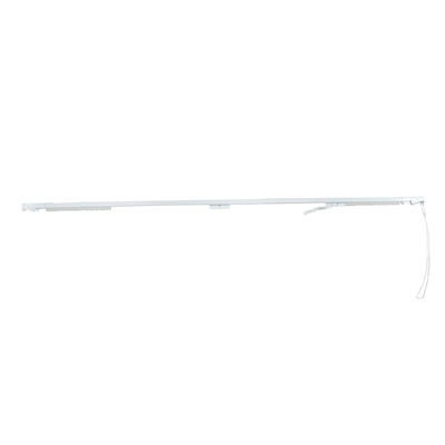 CORTINERO AJUSTABLE TRADICIONAL DE PARED EXTRA GRANDE 2.5 A 4.5 M BLANCO