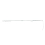 CORTINERO AJUSTABLE TRADICIONAL DE PARED EXTRA GRANDE 2.5 A 4.5 M BLANCO