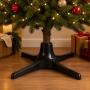 BASE GIRATORIA PARA ÁRBOL DE NAVIDAD 25.4 CM PLÁSTICO NEGRO