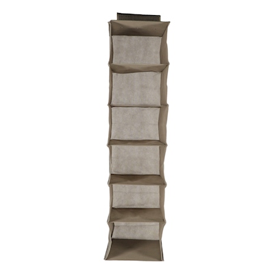 ORGANIZADOR PARA CLÓSET DE 6 NIVELES CAFÉ