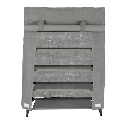 ZAPATERA DE 5 NIVELES GRIS