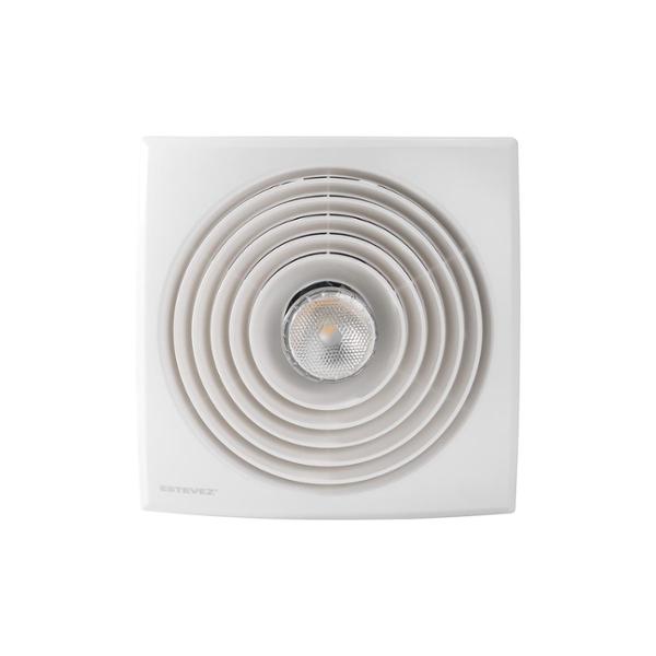 EXTRACTOR DE AIRE CON LUZ LED 4" BLANCO