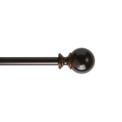 CORTINERO AJUSTABLE DE 91 A 168 CM CAFÉ