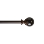 CORTINERO AJUSTABLE DE 91 A 168 CM CAFÉ