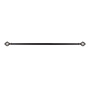 CORTINERO NICO AJUSTABLE DE ACERO INOXIDABLE CAFÉ DE 168 A 305 CM