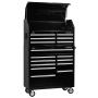 GABINETE PARA HERRAMIENTAS DE ACERO 16 CAJONES CON RUEDAS 164.6 X 103.5 CM