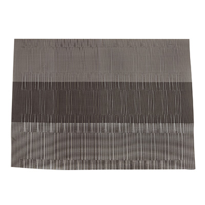 MANTEL INDIVIDUAL PVC Y POLIESTER 45 X 32 CM GRIS