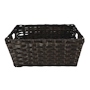 GAVETA ORGANIZADORA TEJIDA CON ASAS 40 X 30 X 18 CM POLIPROPILENO CAFÉ