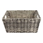 GAVETA ORGANIZADORA TEJIDA CON ASAS 40 X 30 X 18 CM POLIPROPILENO GRIS
